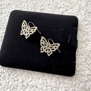 Earrings, cute butterflies